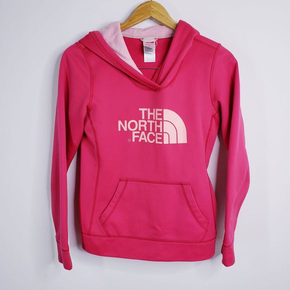 The North Face Tops - The North Face Logo Hoodies Size S Pink